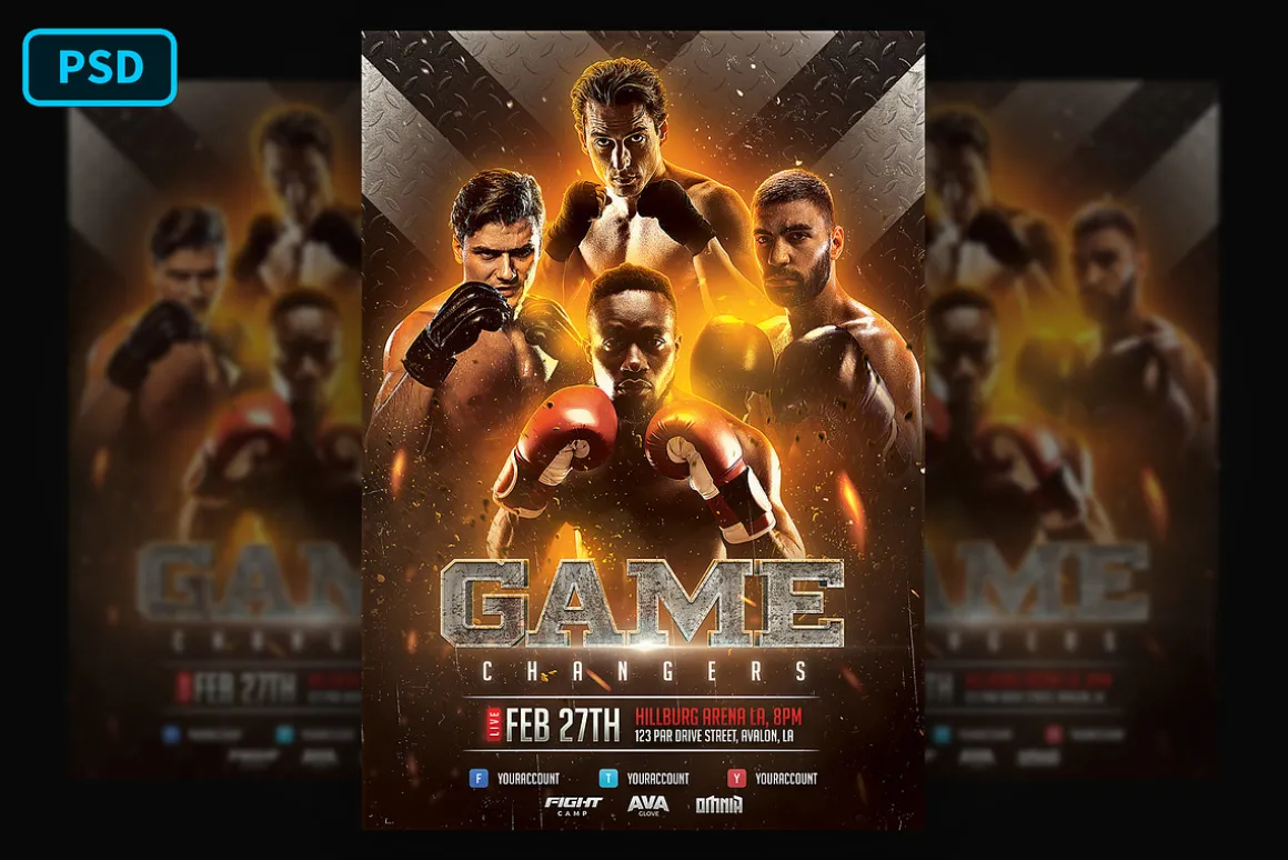 Boxing Flyer Template