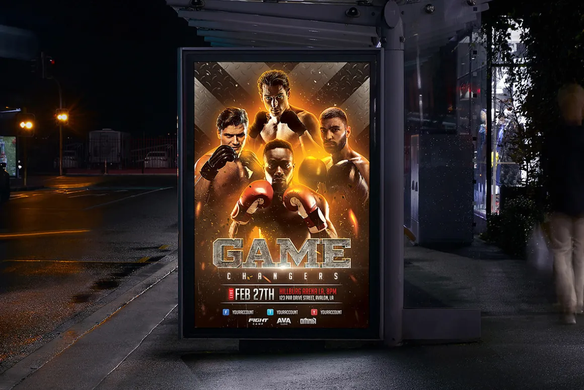 Boxing Flyer Template