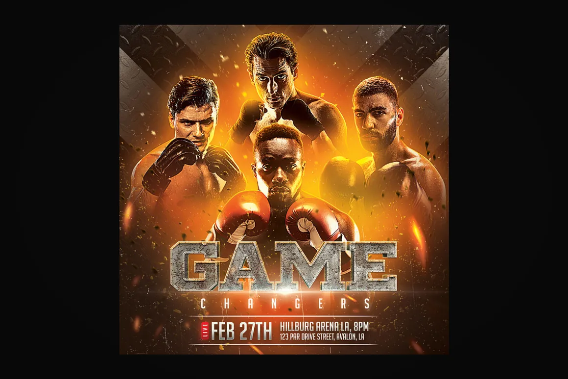 Boxing Flyer Template
