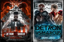 6 Boxing Match Flyer Template A5