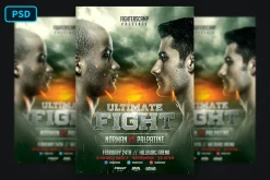 Boxing MMA Poster Template