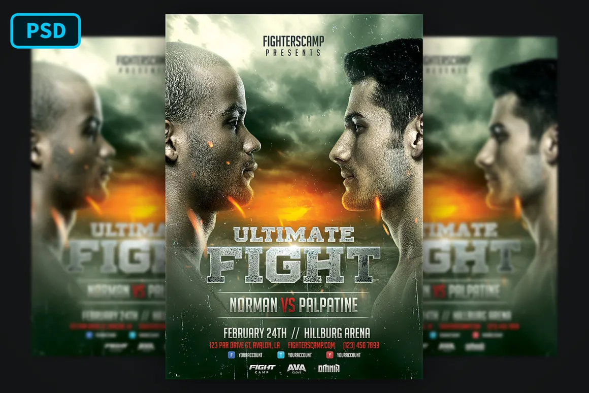 Boxing MMA Poster Template