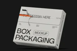 Box Packaging Mockup Two Angles