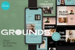 Brand Social Media Pack Canva Bundle