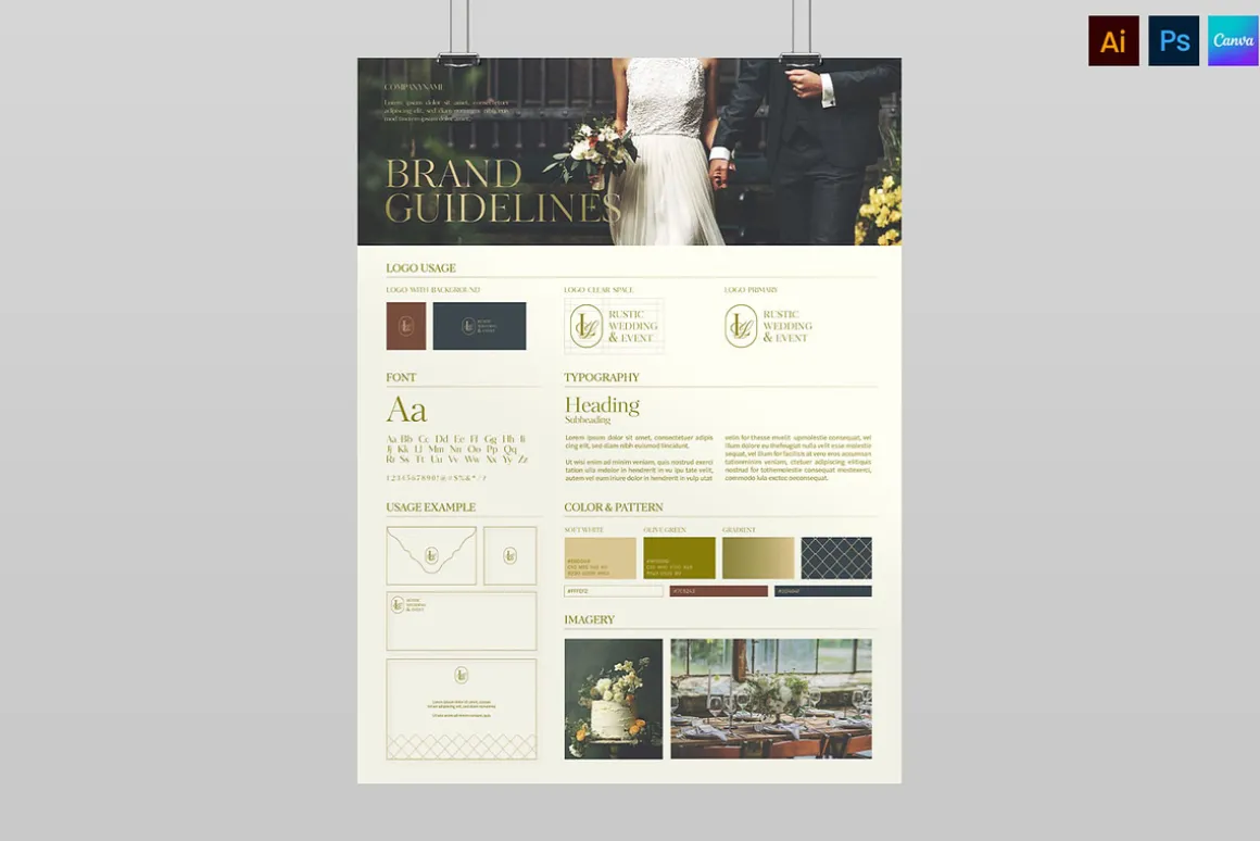 Brand Guidelines Poster Template