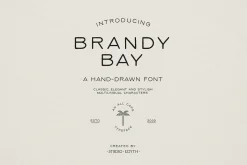 Brandy Bay - A hand drawn font