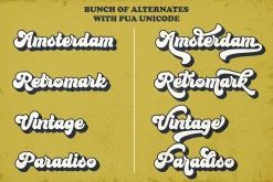 Bratsy Script - Layered Retro Font