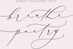 Breathe Poetry // Modern Calligraphy