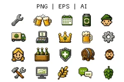 Brewery Pixel Icons Pack