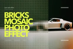 Bricks Mosaic Photo Effect