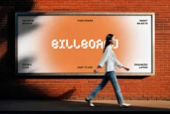 Brick Wall Billboard Mockup