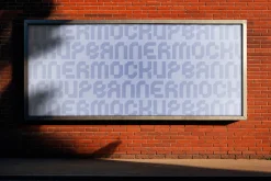 Brick Wall Billboard Mockup