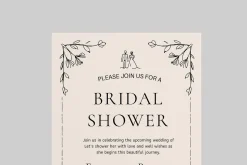 Bridal Shower Invitations Template