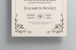 Bridal Shower Invitations Template