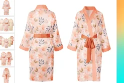 Bride Satin Bathrobe 5x Mock-ups