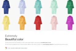 Bride Satin Bathrobe 5x Mock-ups