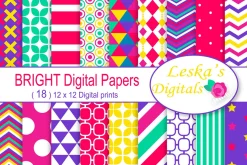 Bright Digital Paper Patterns
