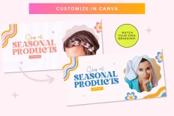 Bright Fun Peach Shopify Banners