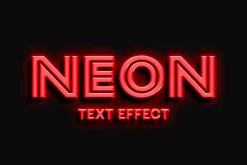 Bright Neon Sign Text Effect
