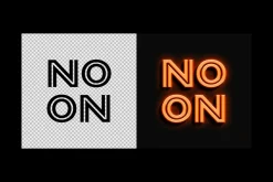 Bright Neon Sign Text Effect