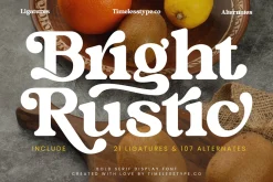 Bright Rustic Bold Serif Font