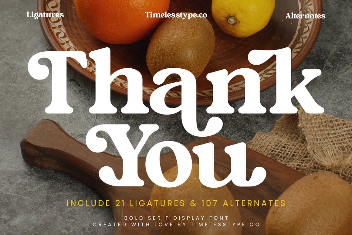 Bright Rustic Bold Serif Font