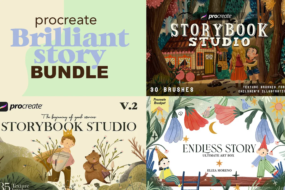 Brilliant story bundle for procreate