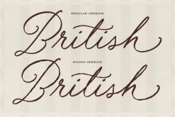 British Poems - Old Handwritten Font