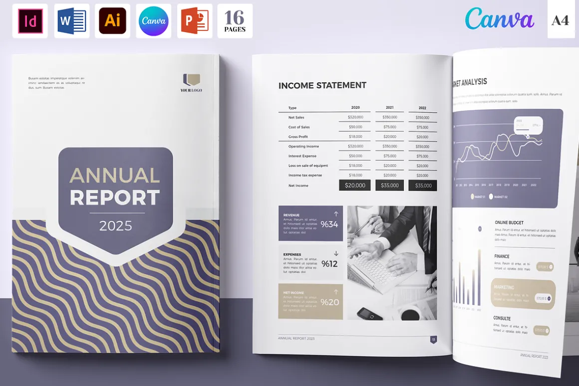 Brochure Bundle, Canva, Word, PPT