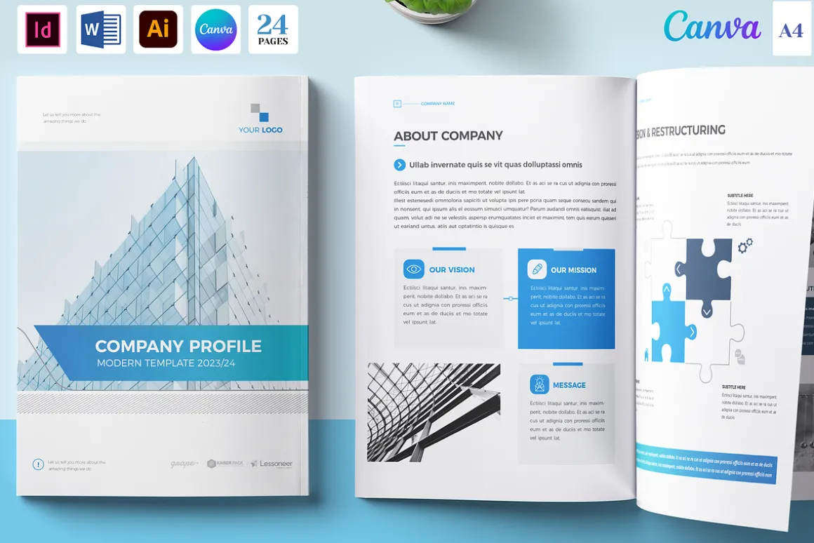 Brochure Bundle, Canva, Word, PPT