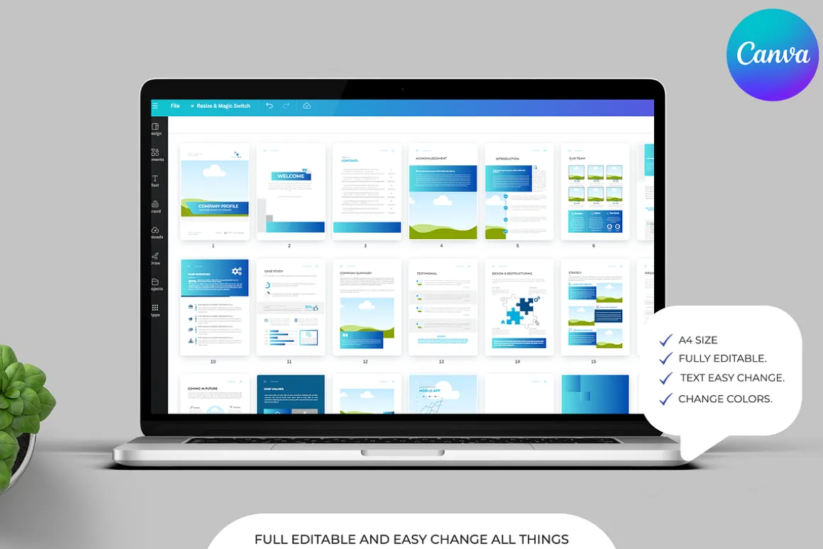 Brochure Bundle, Canva, Word, PPT