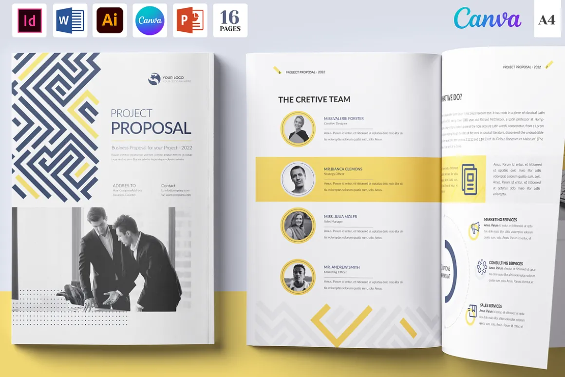 Brochure Bundle, Canva, Word, PPT