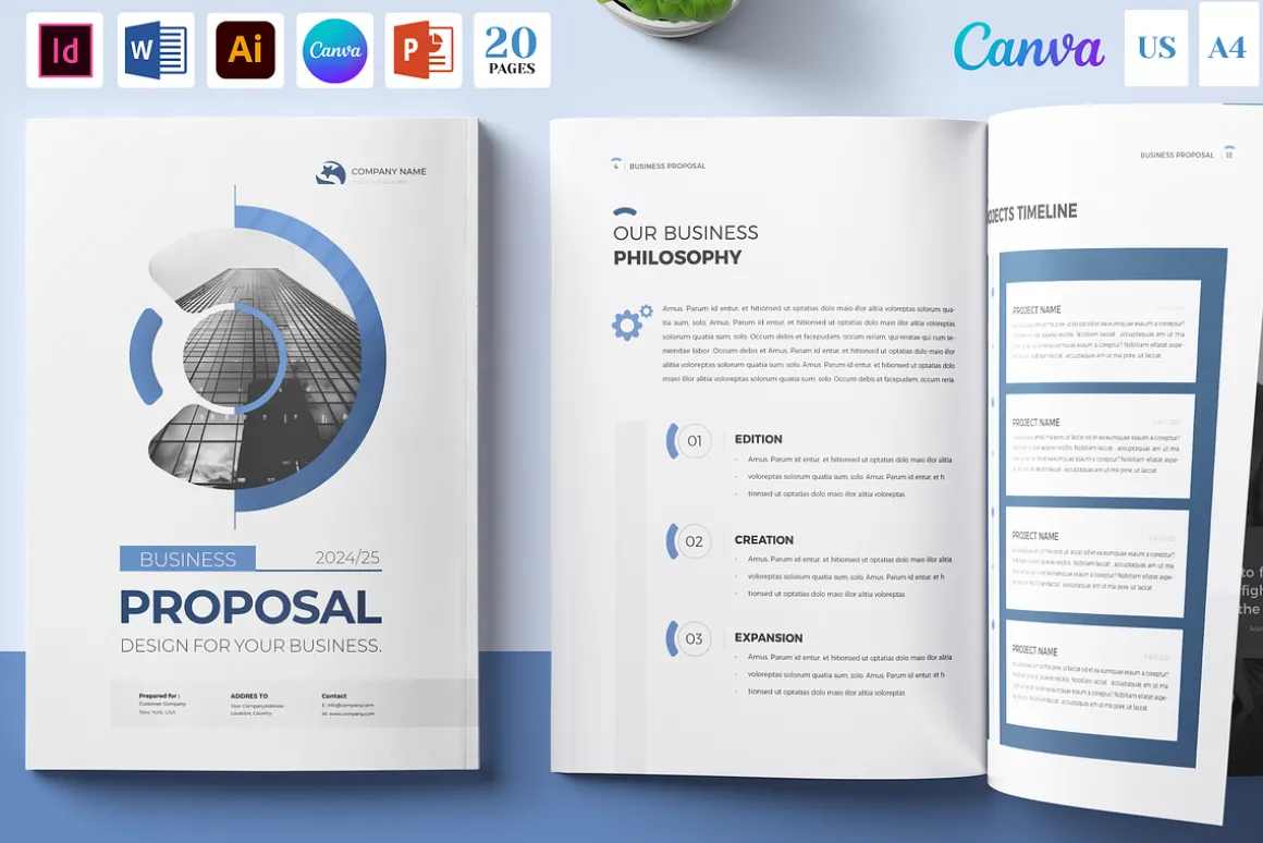 Brochure Bundle, Canva, Word, PPT