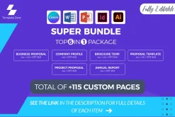 Brochure Bundle, Canva, Word, PPT