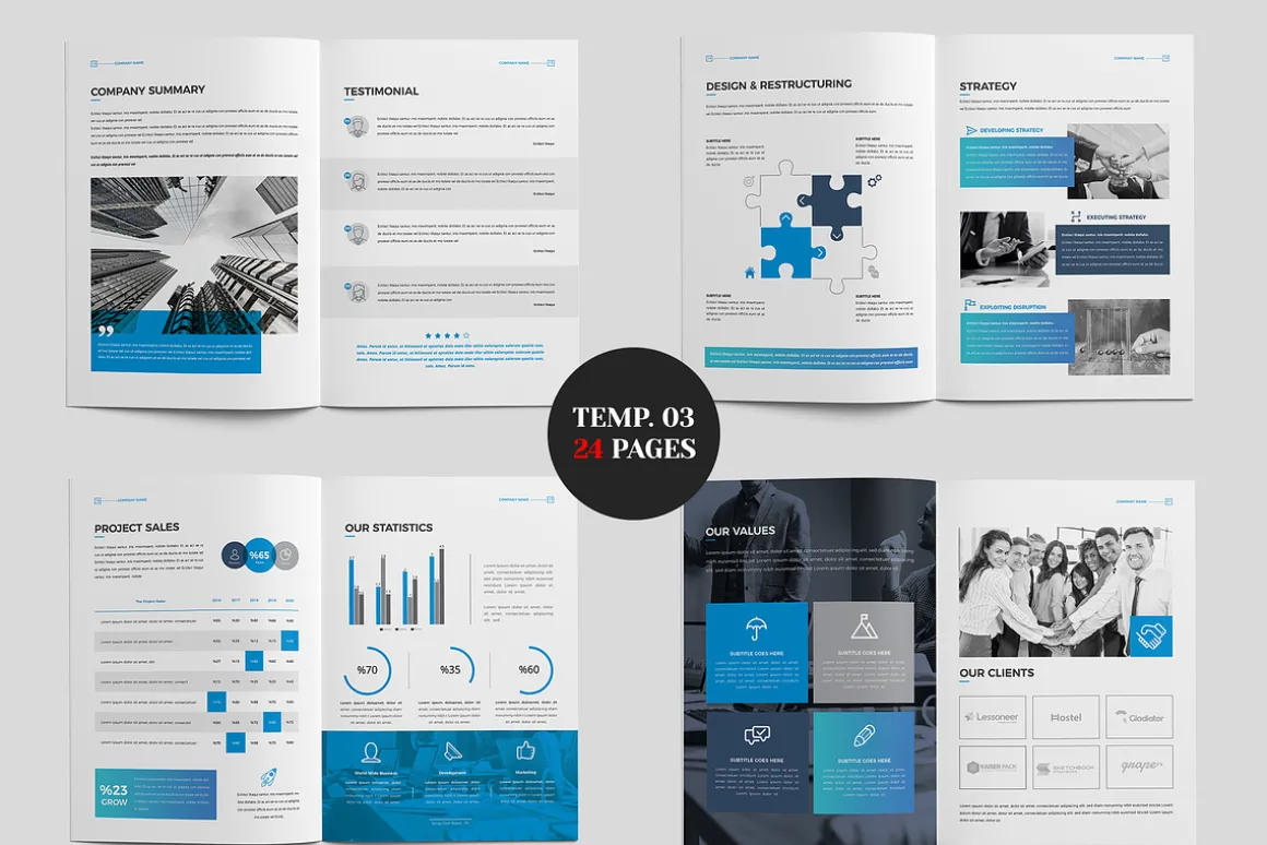 Brochure Bundle, Canva, Word, PPT