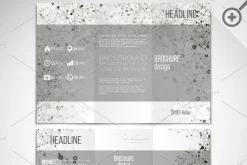 Brochures with molecular structure
