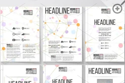 Brochures with molecular structure