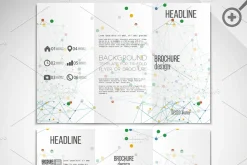 Brochures with molecular structure