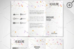 Brochures with molecular structure