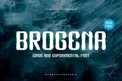 Brogena - Wave & Liquid Font