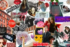 BROKEN HEARTS - mixed media collage