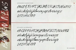 Broken News Messy Handmade Vibe Font