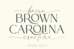 Brown Carolina - A Modern Font Duo