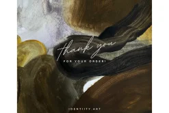 BROWN MODERN EXPRESSIVE ART