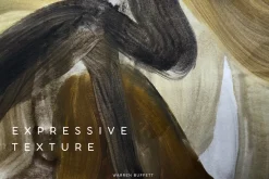 BROWN MODERN EXPRESSIVE ART