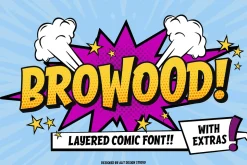 Browood Layered Comic Font
