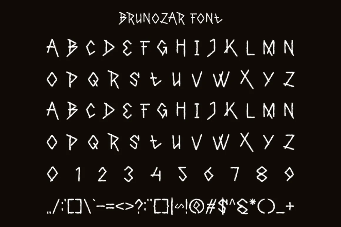 Brunozar - Brush Font