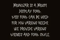Brunozar - Brush Font