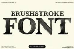 Brushstroke Art Font