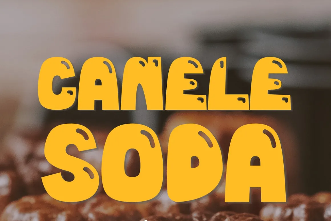 Bubble Display Font - Canele Soda